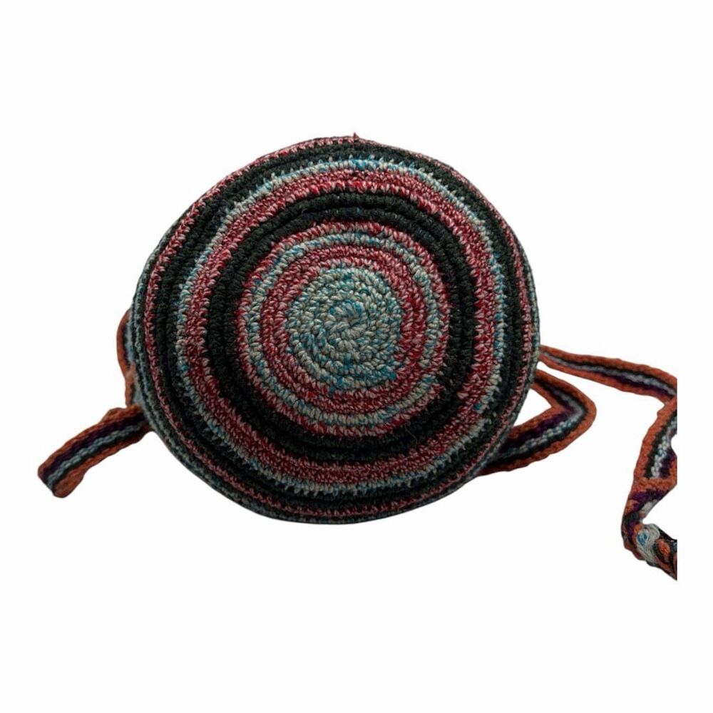 Brand New Handmade Weave Knit Basket Bag Multicolor - Picture 4 of 4
